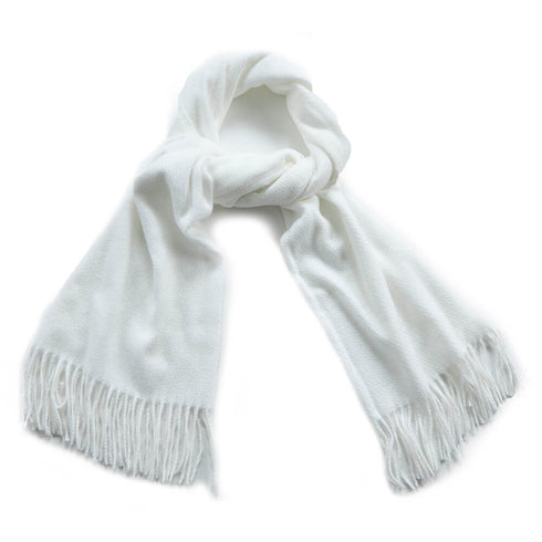 Verde Γυναικείο Κασκόλ 06-0976 Λευκό